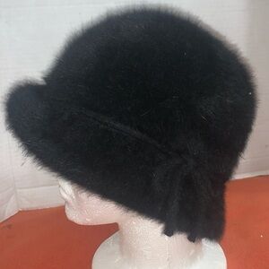 RARE.. Kangol Furgora Simone Black hat made in England GREAT FIND!!!